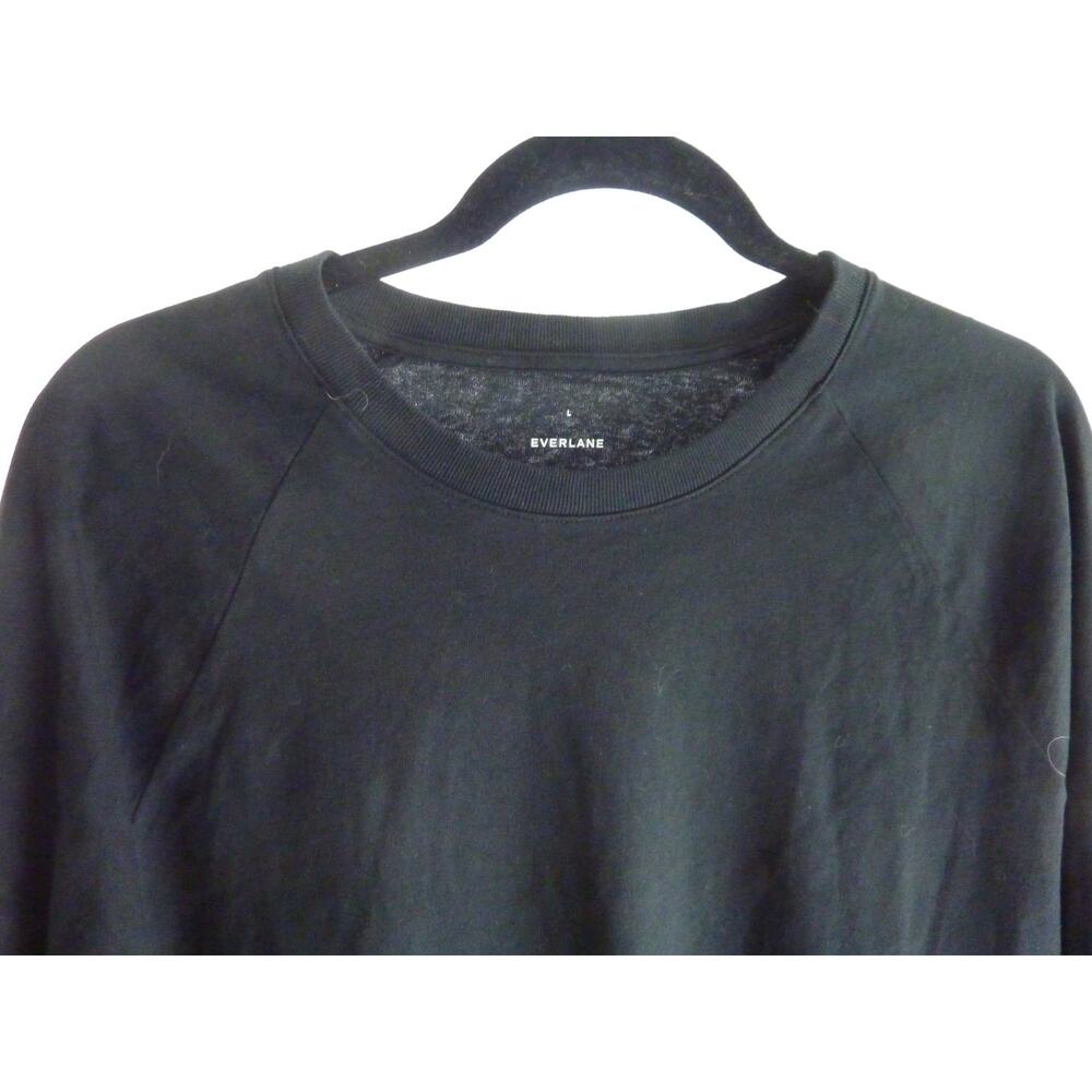 NWOT Everlane Mens Black Long Sleeve Shirt L - Picture 4 of 6